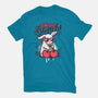 Cherry Bomb Bunny-Womens-Basic-Tee-NemiMakeit