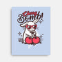 Cherry Bomb Bunny-None-Stretched-Canvas-NemiMakeit