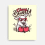 Cherry Bomb Bunny-None-Stretched-Canvas-NemiMakeit
