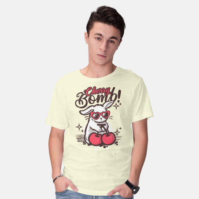Cherry Bomb Bunny-Mens-Basic-Tee-NemiMakeit