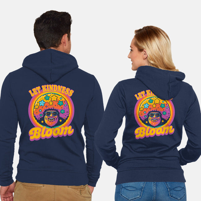 Painter Kindness Bloom-Unisex-Zip-Up-Sweatshirt-Studio Mootant