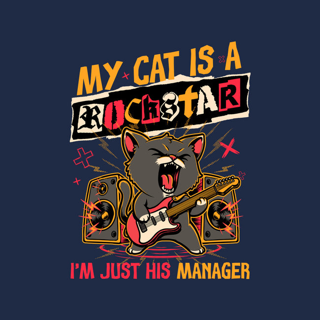 Rockstar Cat Manager-None-Drawstring-Bag-Studio Mootant