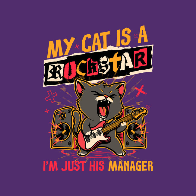 Rockstar Cat Manager-None-Drawstring-Bag-Studio Mootant