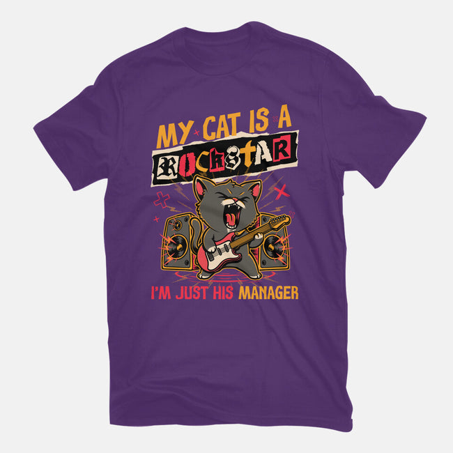 Rockstar Cat Manager-Youth-Basic-Tee-Studio Mootant