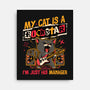 Rockstar Cat Manager-None-Stretched-Canvas-Studio Mootant