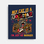 Rockstar Cat Manager-None-Stretched-Canvas-Studio Mootant
