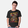 Rockstar Cat Manager-Mens-Basic-Tee-Studio Mootant