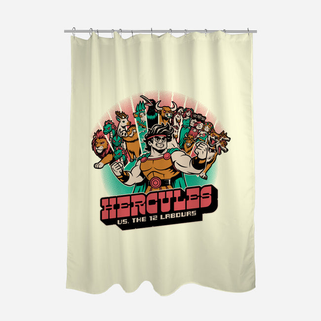 Labours Of Hercules-None-Polyester-Shower Curtain-Studio Mootant