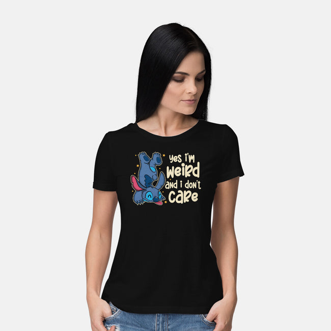 Yes I'm Weird-Womens-Basic-Tee-turborat14