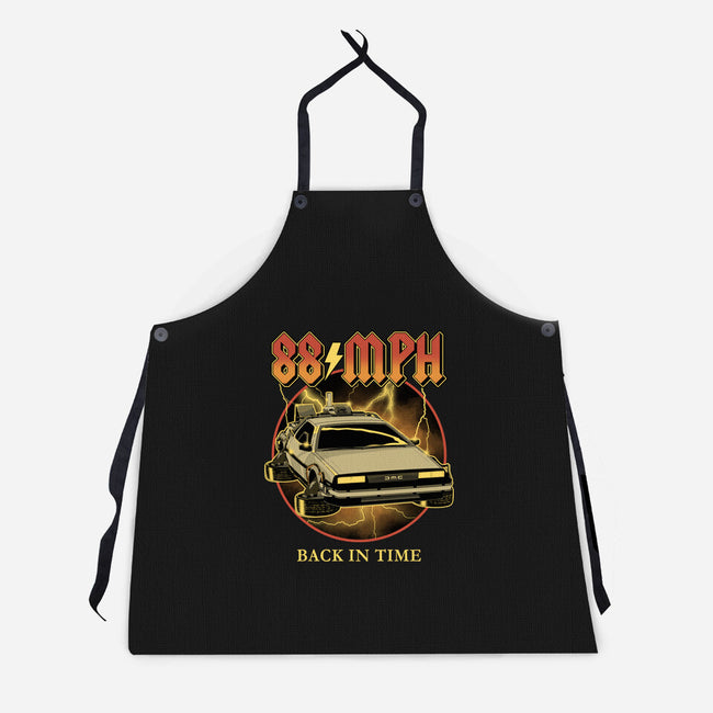 88 MPH Back In Time-Unisex-Kitchen-Apron-retrodivision