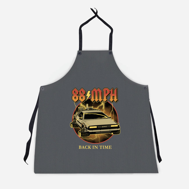 88 MPH Back In Time-Unisex-Kitchen-Apron-retrodivision