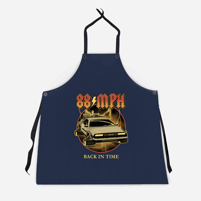 88 MPH Back In Time-Unisex-Kitchen-Apron-retrodivision