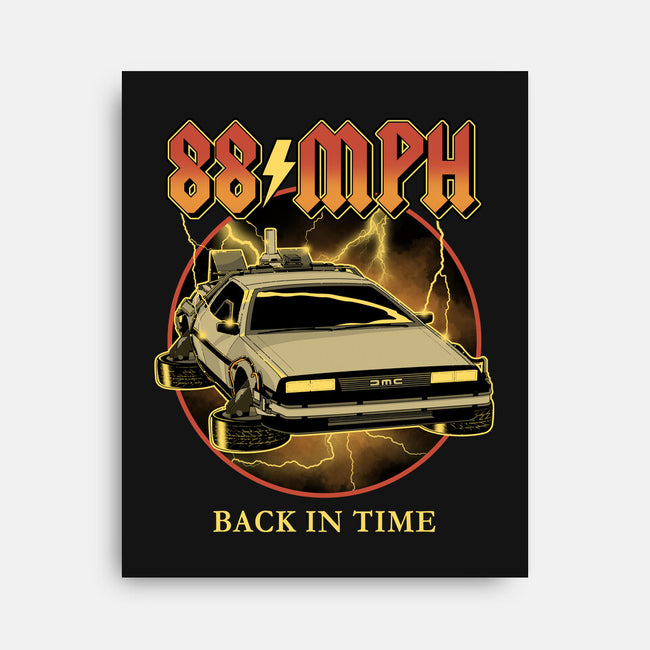 88 MPH Back In Time-None-Stretched-Canvas-retrodivision