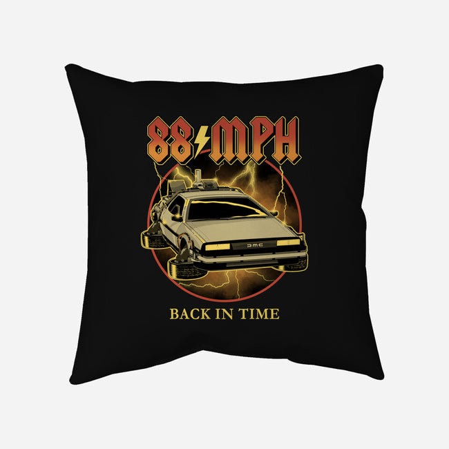 88 MPH Back In Time-None-Removable Cover w Insert-Throw Pillow-retrodivision