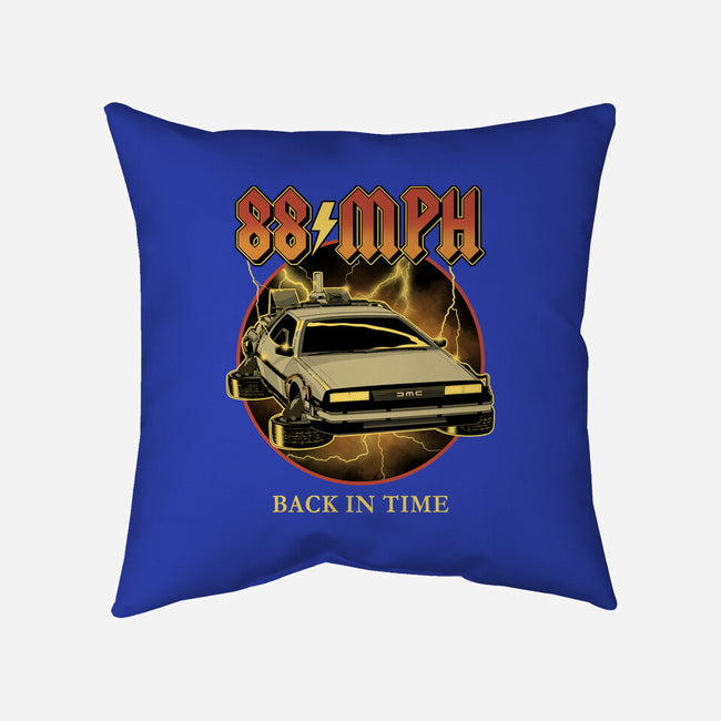 88 MPH Back In Time-None-Removable Cover w Insert-Throw Pillow-retrodivision
