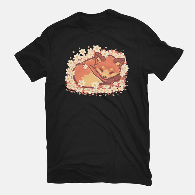 Daisy Spring Fox-Mens-Basic-Tee-TechraNova