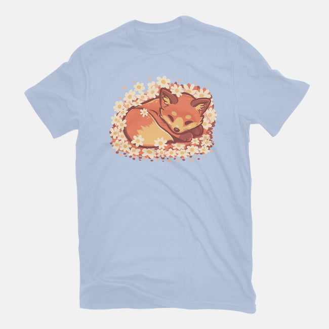 Daisy Spring Fox-Mens-Basic-Tee-TechraNova