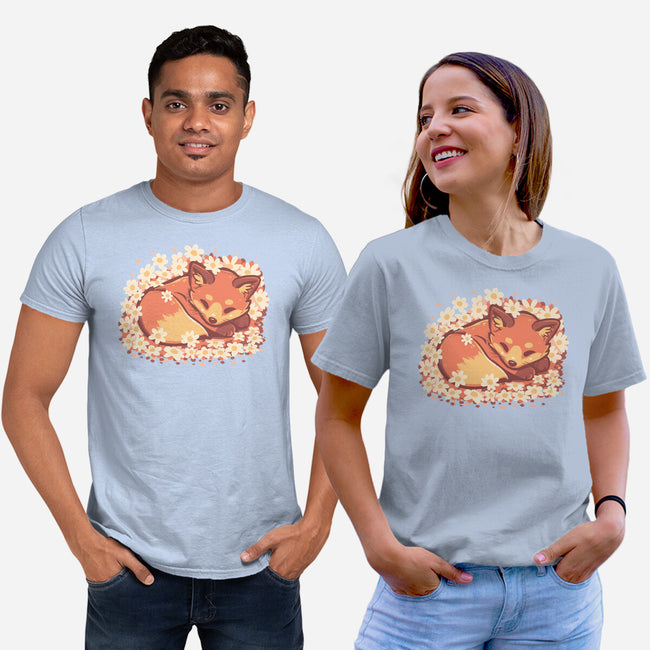 Daisy Spring Fox-Unisex-Basic-Tee-TechraNova