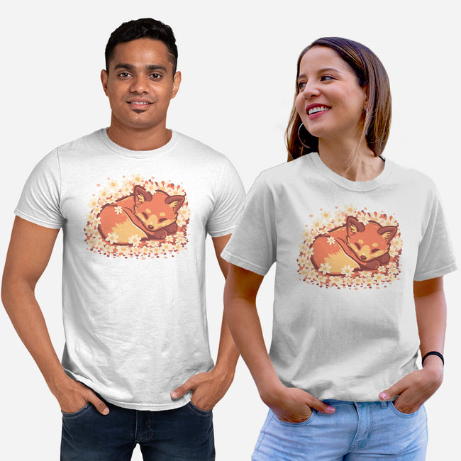 Daisy Spring Fox-Unisex-Basic-Tee-TechraNova