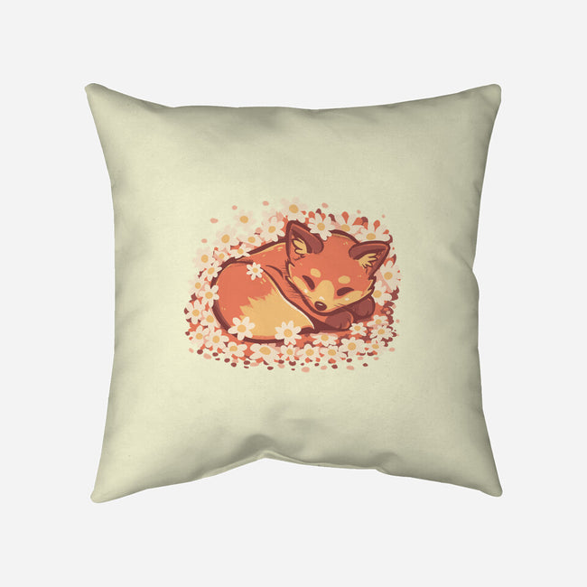 Daisy Spring Fox-None-Removable Cover w Insert-Throw Pillow-TechraNova