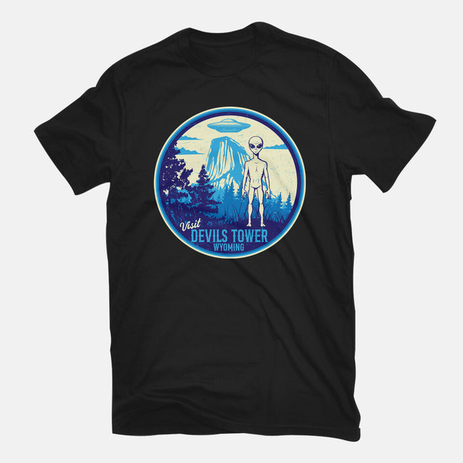 Visit Devils Tower-Womens-Basic-Tee-CarloJ1956