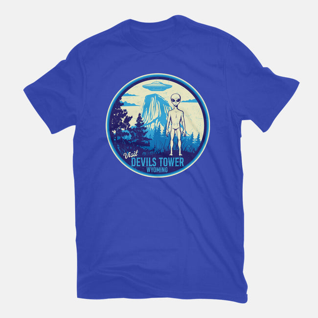 Visit Devils Tower-Womens-Basic-Tee-CarloJ1956