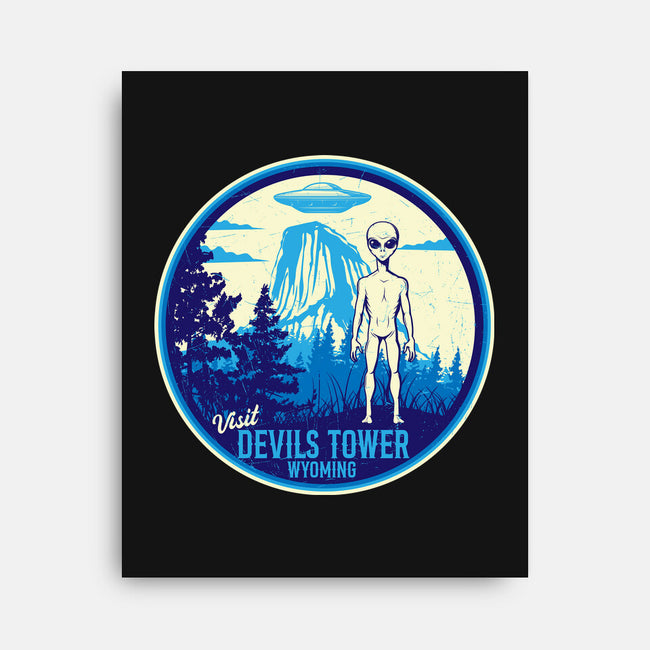 Visit Devils Tower-None-Stretched-Canvas-CarloJ1956
