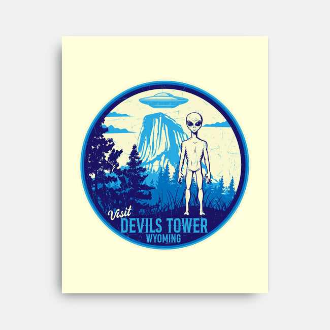 Visit Devils Tower-None-Stretched-Canvas-CarloJ1956