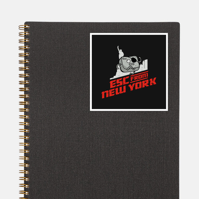 Esc From New York-None-Glossy-Sticker-retrodivision