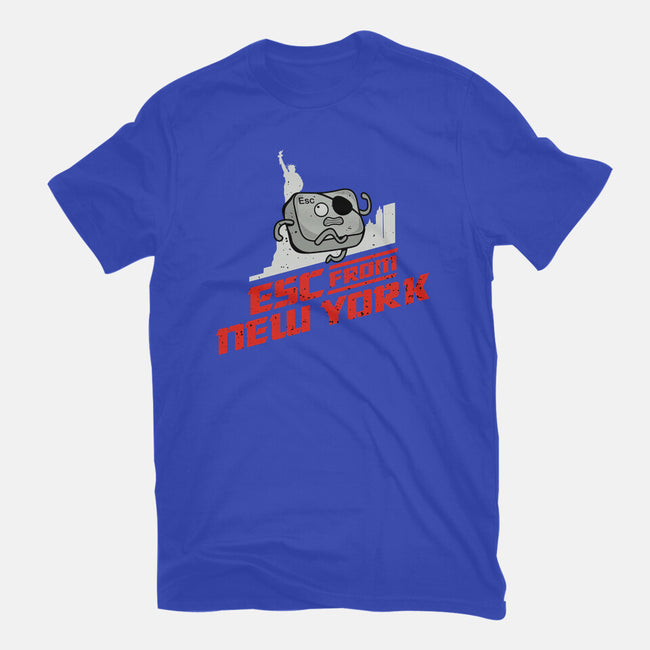 Esc From New York-Unisex-Basic-Tee-retrodivision