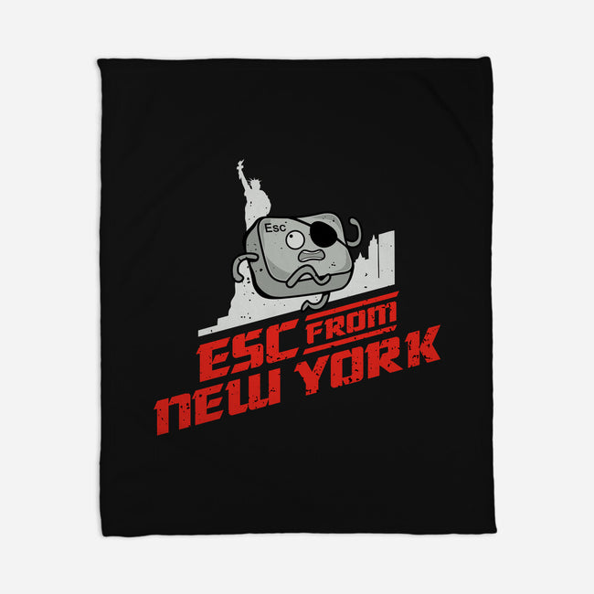 Esc From New York-None-Fleece-Blanket-retrodivision