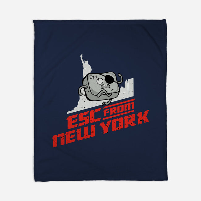 Esc From New York-None-Fleece-Blanket-retrodivision