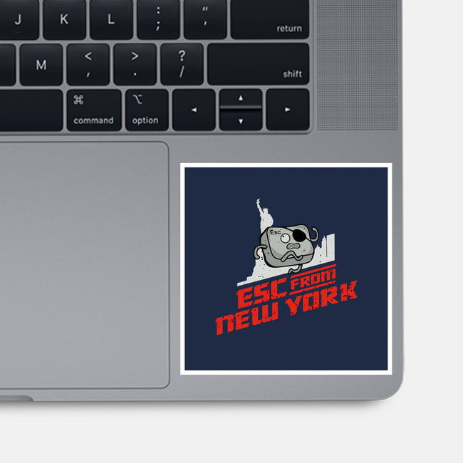 Esc From New York-None-Glossy-Sticker-retrodivision