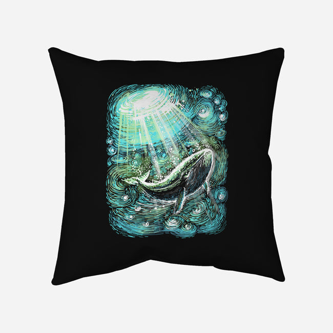 Starry Whale-None-Removable Cover w Insert-Throw Pillow-zascanauta