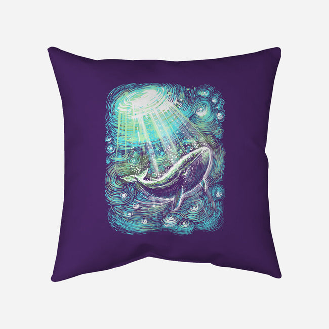 Starry Whale-None-Removable Cover w Insert-Throw Pillow-zascanauta