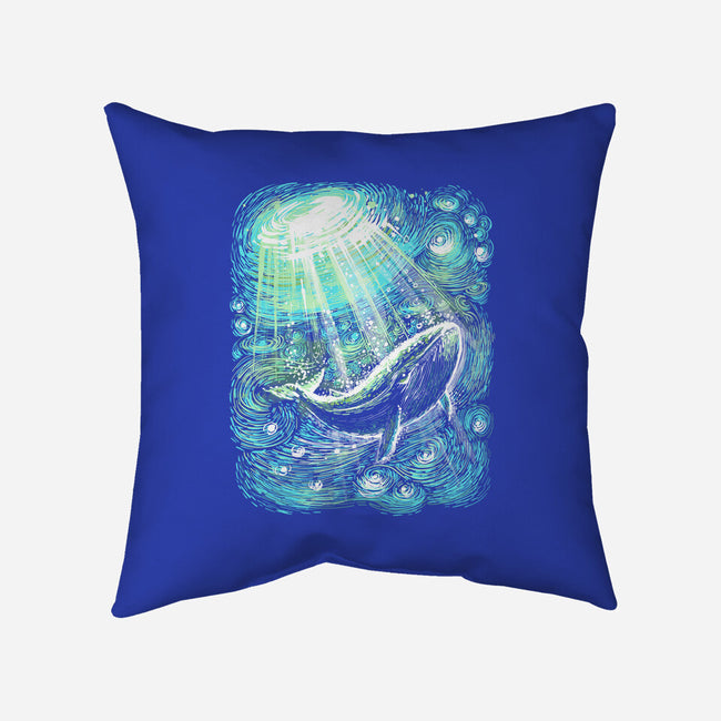 Starry Whale-None-Removable Cover w Insert-Throw Pillow-zascanauta