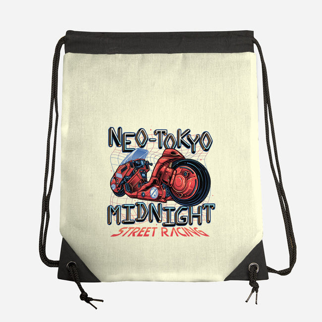Neo Tokyo Midnight-None-Drawstring-Bag-momma_gorilla