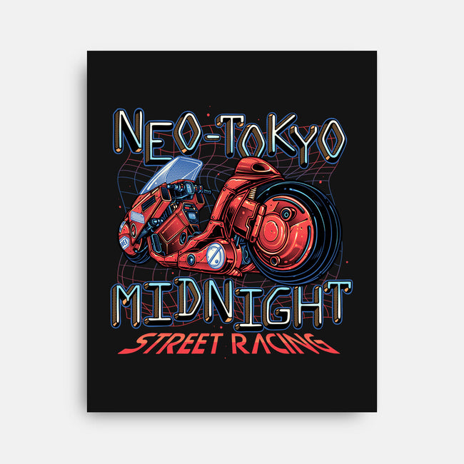 Neo Tokyo Midnight-None-Stretched-Canvas-momma_gorilla