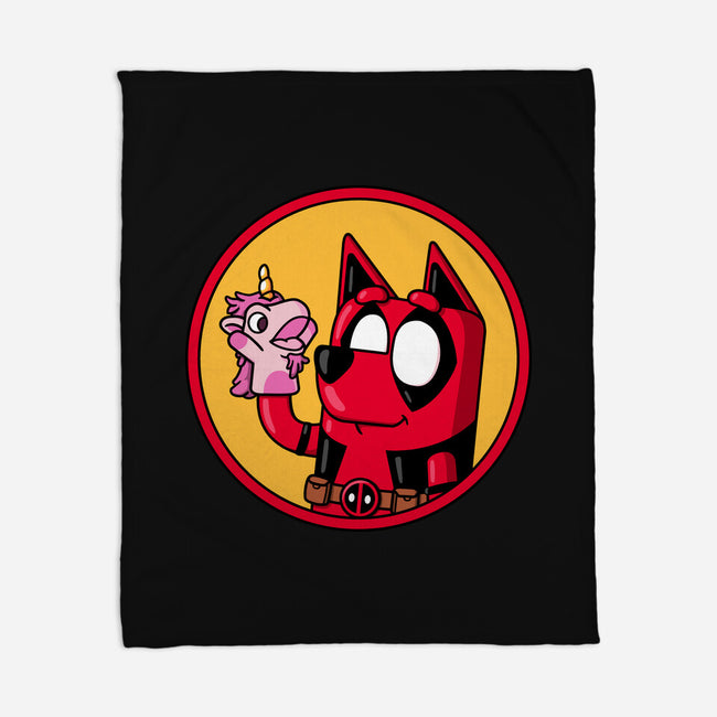 Dadpool-None-Fleece-Blanket-Raffiti
