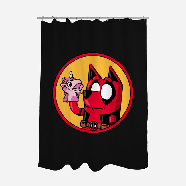 Dadpool-None-Polyester-Shower Curtain-Raffiti