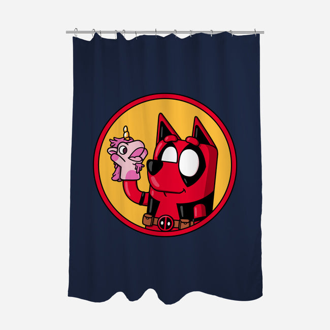 Dadpool-None-Polyester-Shower Curtain-Raffiti