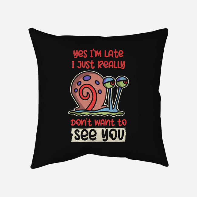 Yes I'm Late-None-Removable Cover w Insert-Throw Pillow-turborat14