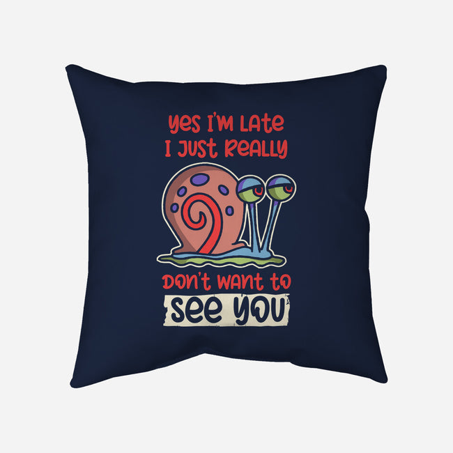 Yes I'm Late-None-Removable Cover w Insert-Throw Pillow-turborat14