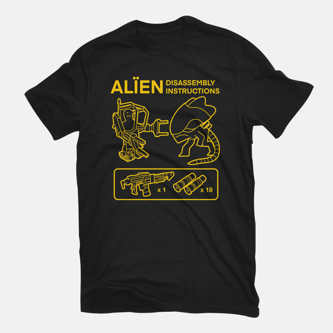 Alien Disassembly-Mens-Basic-Tee-Jorgetiradoart