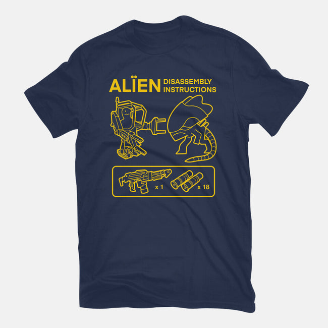 Alien Disassembly-Mens-Basic-Tee-Jorgetiradoart