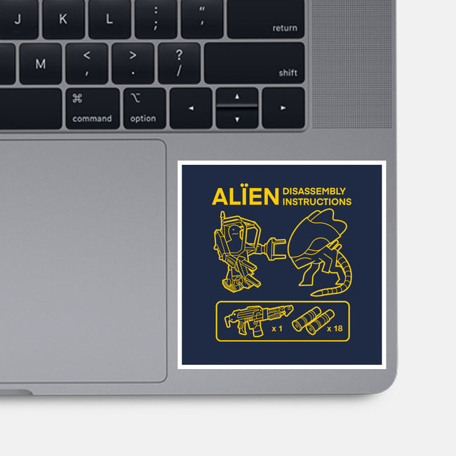 Alien Disassembly-None-Glossy-Sticker-Jorgetiradoart