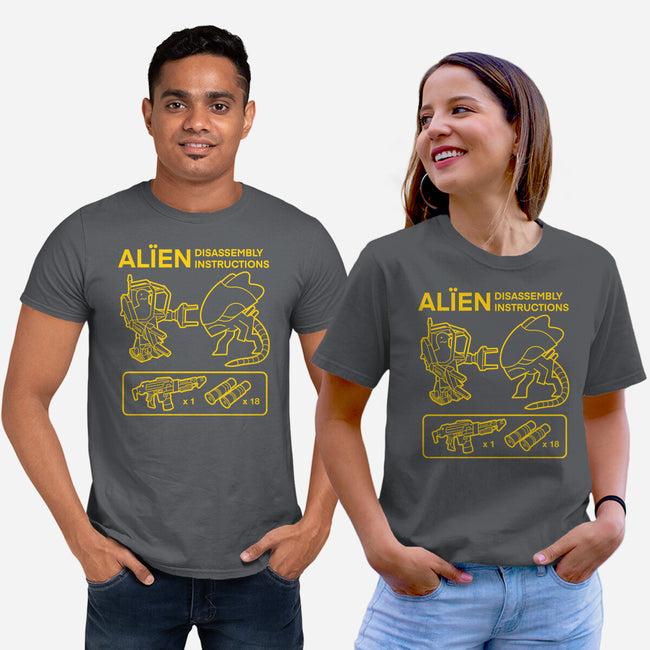 Alien Disassembly-Unisex-Basic-Tee-Jorgetiradoart