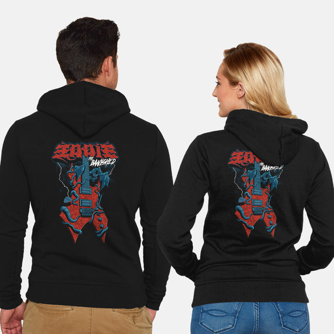 Eddie The Banished-Unisex-Zip-Up-Sweatshirt-Jorgetiradoart