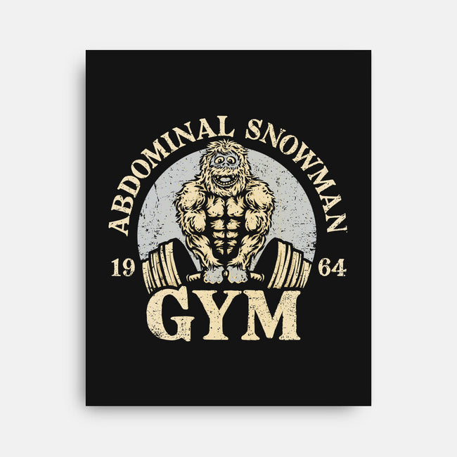 Abdominal Snowman Gym-None-Stretched-Canvas-kg07