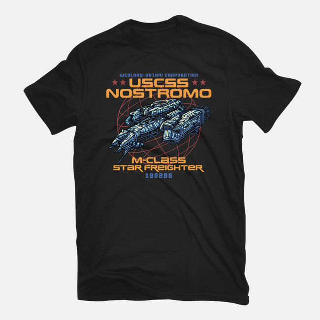 Star Freighter-Mens-Basic-Tee-momma_gorilla